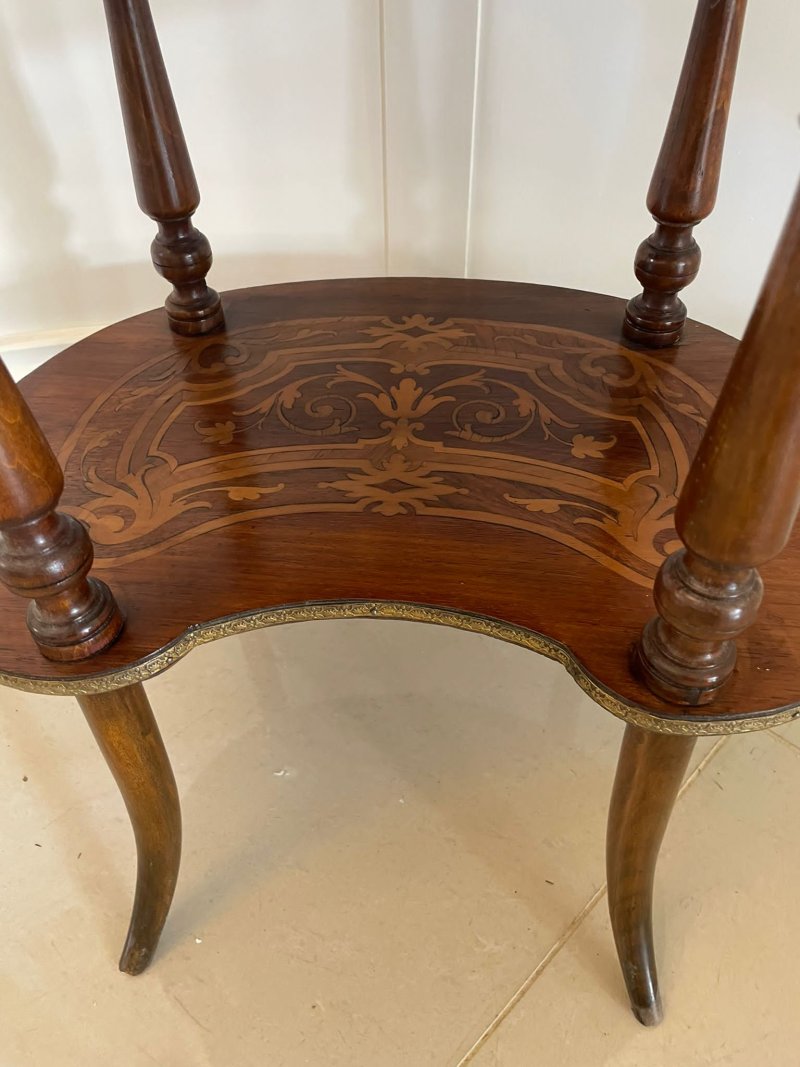 Quality Antique French Marquetry Étagère - Image 6